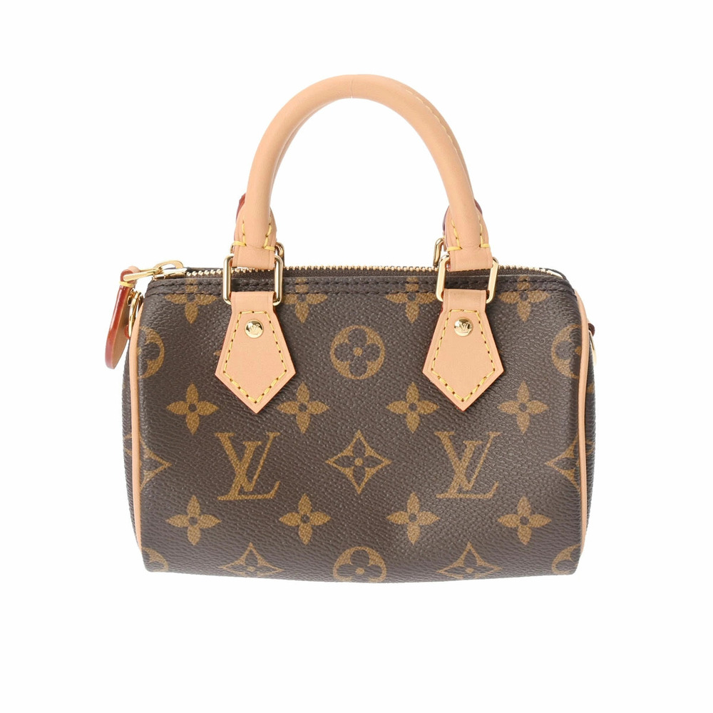 LOUIS VUITTON Monogram Speedy Brown Canvas Shoulder Bag